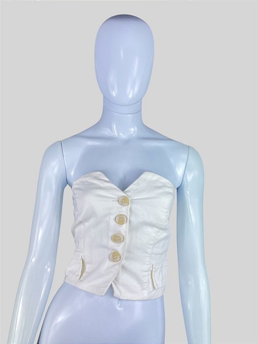 Blusa branca TAM P CÓD. 102
