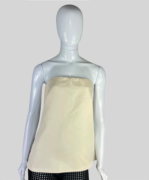 Top alongado off white TAM P