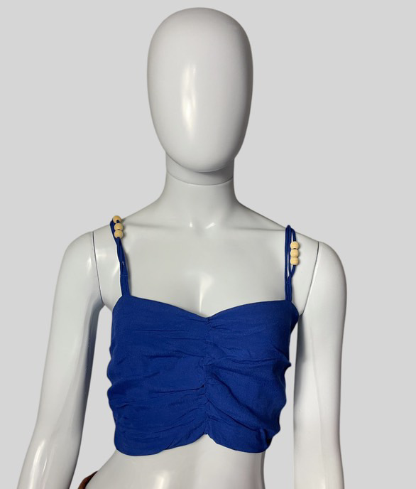 Blusa sem manga azul TAM P