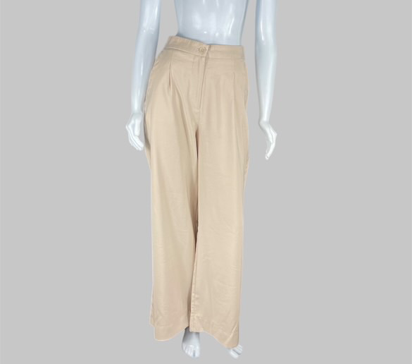 Calça areia com elástico TAM 38