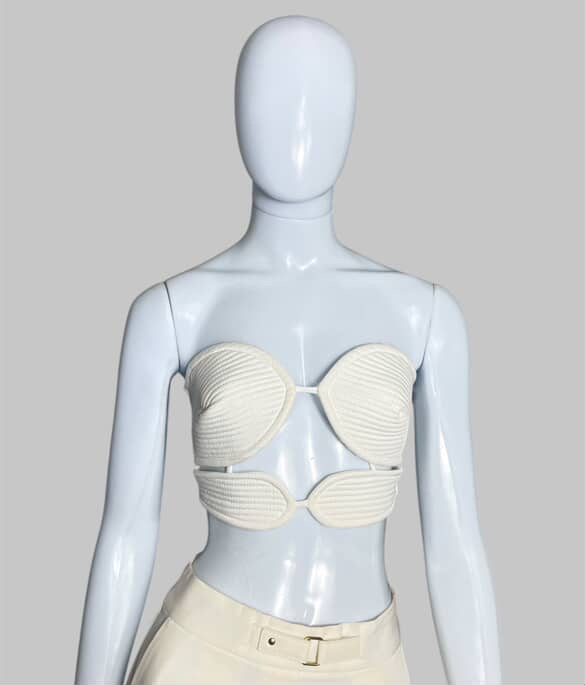 Blusa sem manga branco TAM P