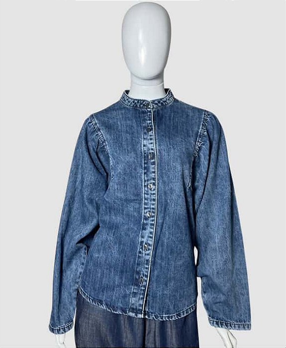 Camisa manda longa jeans TAM PP