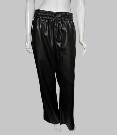 Calça cos elástico preto PU TAM P