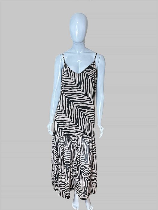 vestido estampado TAM P