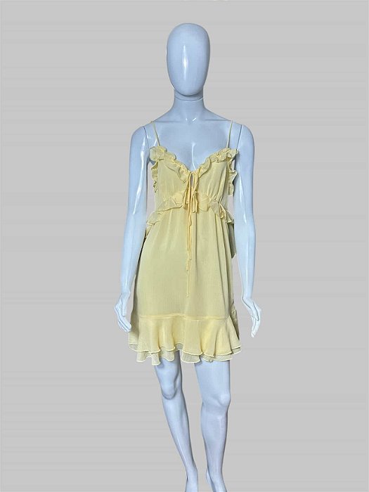 vestido amarelo TAM P