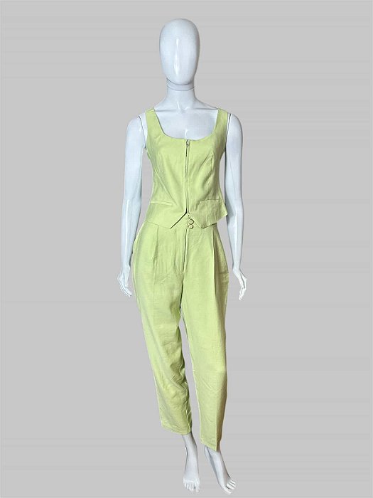 conjunto verde limão