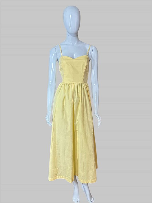 vestido amarelo TAM P