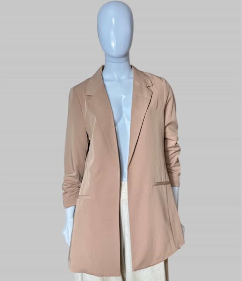 blazer marrom claro TAM M