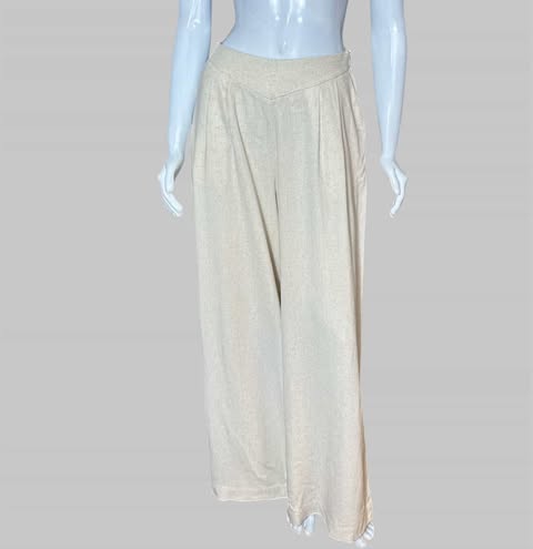 calça bege claro TAM 36