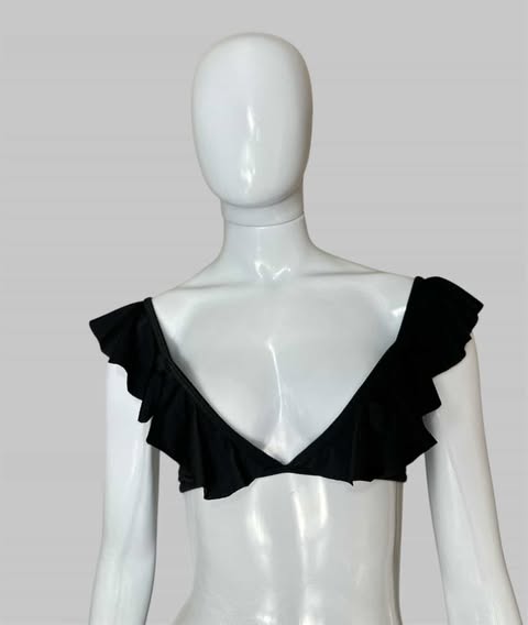 biquini preto top TAM P