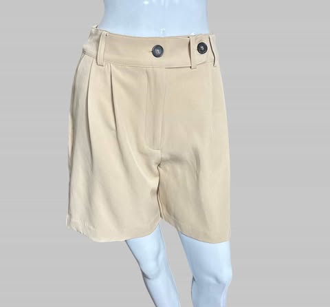 SHORT ALFAIATARIA BEGE TAM 36 CÓD. 174