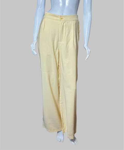 Calça Cor Amarelo Claro - 38
