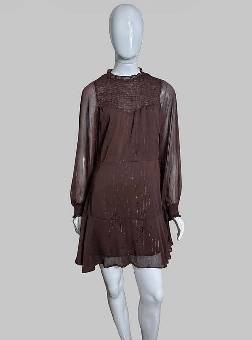 VESTIDO VINHO TAM P CÓD. 167