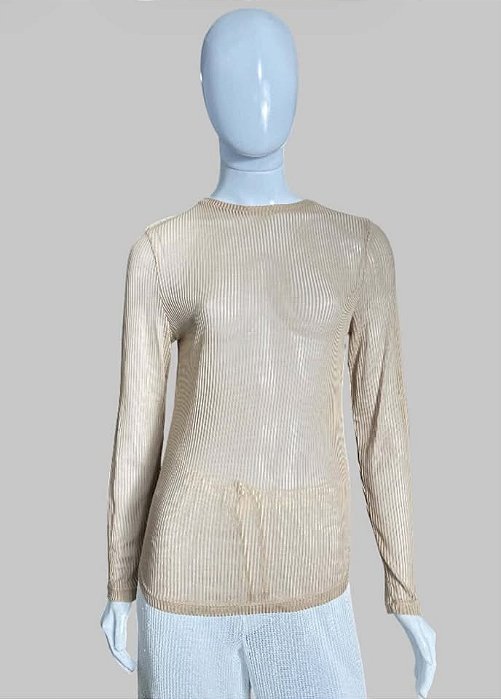BLUSA MANGA LONGA MARROM TAM P CÓD. 110