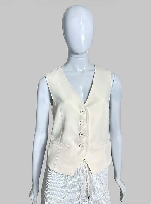 COLETE OFF WHITE TAM P