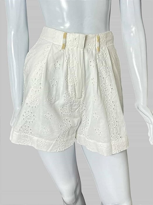 SHORT LAISE BRANCO TAM PP CÓD. 176