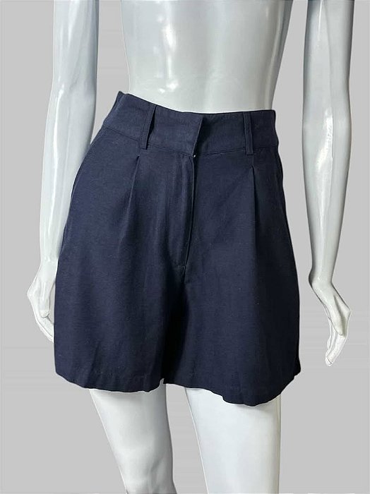 SHORT AZUL TAM 36