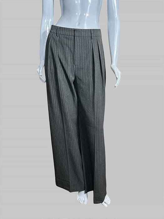 CALÇA ALFAIATARIA CINZA ESCURO TAM 36