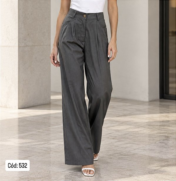 CALÇA ALFAIATARIA CHUMBO 36 CÓD.532