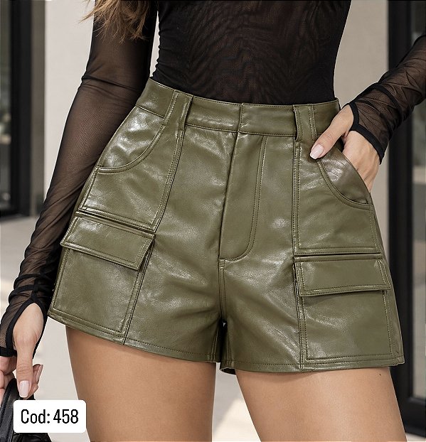 SHORT SAIA VERDE OLIVA P CÓD.458