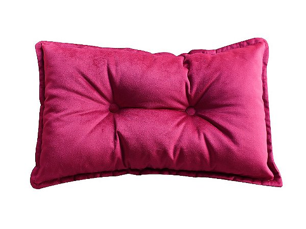 Almofada Retangular Botonê 30cm x 50cm - TECIDO LISO