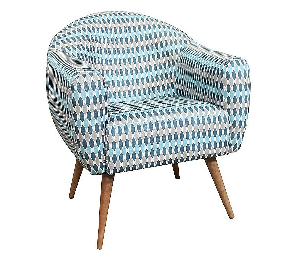 Poltrona Ruth - TECIDO ESTAMPADO
