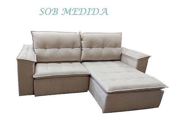 SOB MEDIDA - Sofá Retrátil e Reclinável Alana