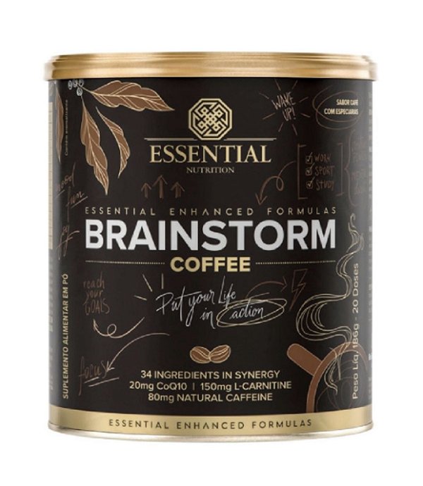 BRAINSTORM COFFEE LATA 186G/20 DOSES ESSENTIAL
