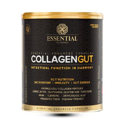 COLLAGEN GUT LARANJA C/ BLUEBERRY LATA 400G/20DOSES - ESSENTIAL