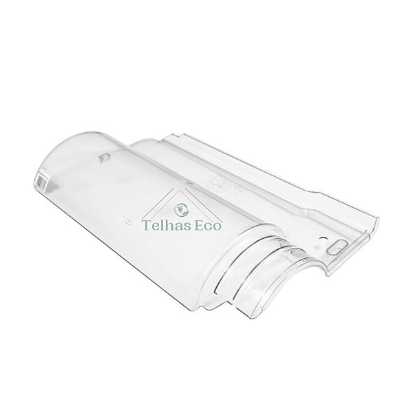 Kit 10 Telhas Transparente Americana Injetada Medida 44,5x26 cm