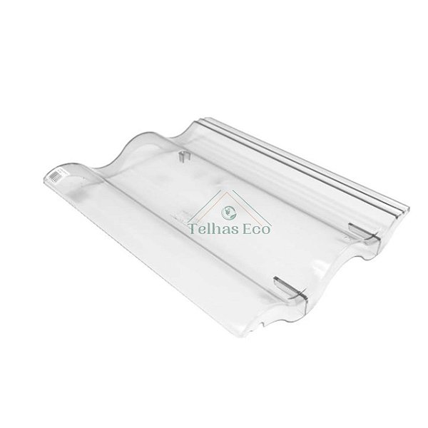 kit 20 Telhas transparente Leve/Slim/Fit Medida 42x33 cm Injetada