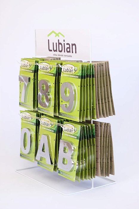 Kit 72 números Residenciais + Letras A e B caixa alta 10cm Cromado