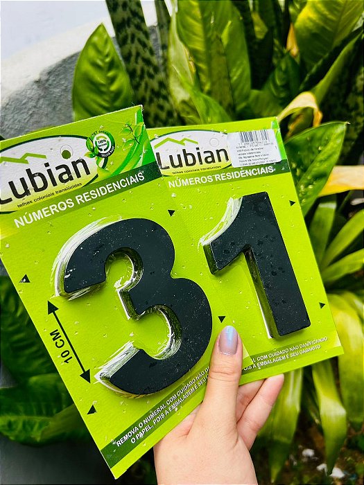 Números e letras residenciais - Preto 10cm Caixa alta 3D