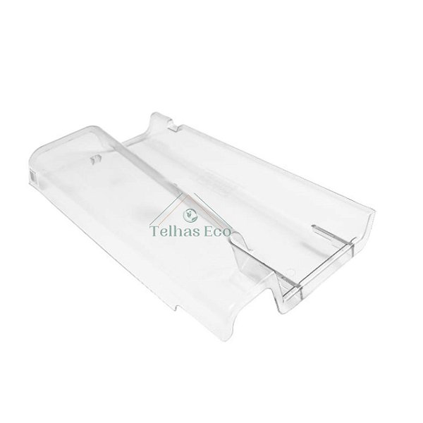 Kit 10 Telhas Transparente Plan Dupla/Casal Medida 47x26 cm Injetada