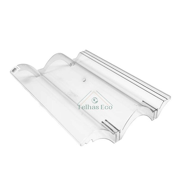 Kit 10 Telhas Transparente Coppo Veneto/ EUROTOP/Decorlite Medida 43x33 cm Injetada
