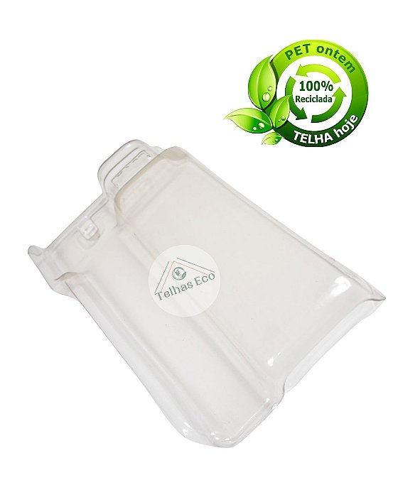 Kit 5 Telhas  Romana Thermo  Transparente  Medida 40x23 cm