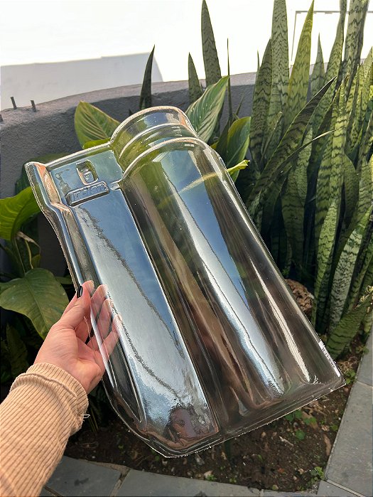 Kit 10 Telhas Americana G Thermo Transparente Pet Medidas 44x27 cm