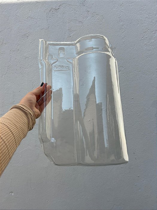 Telha Americana Thermo Transparente Medida 44 x 27 cm