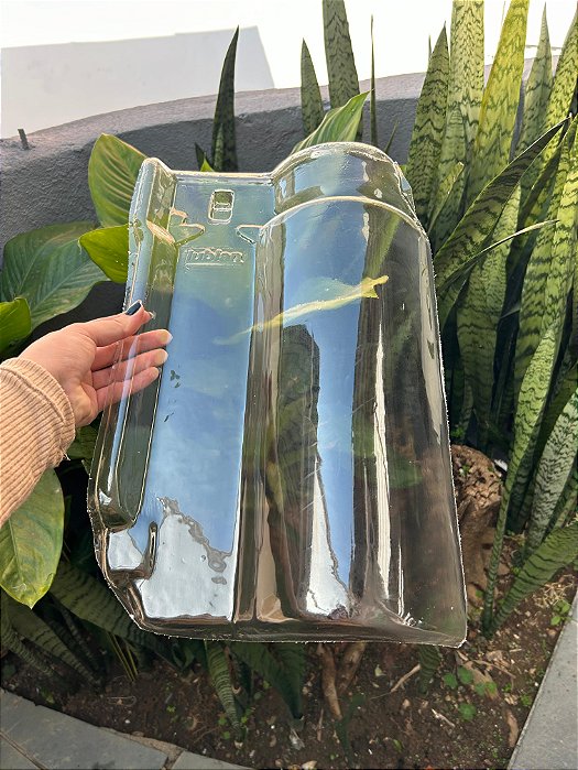 Caixa 5 Telha Americana Thermo Transparente  Medida 44 x 27 cm
