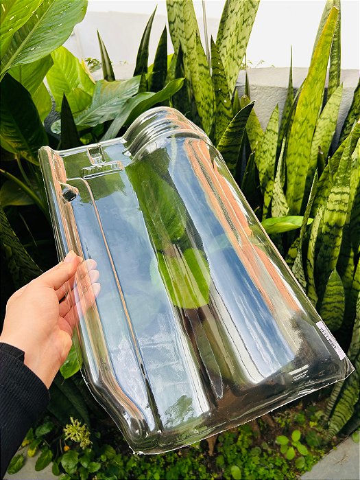 5 Telhas Italiana / Italianinha Thermo Transparente Medida 43x25 cm