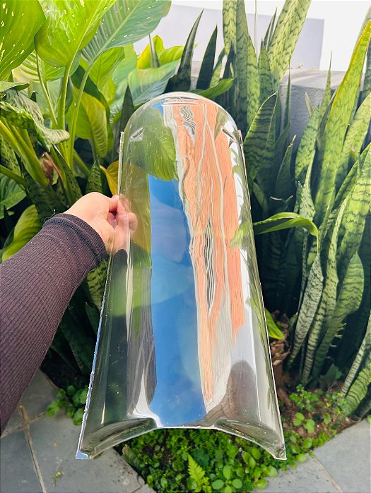 5 Telhas Paulistinha Universal / Caipira Transparente Thermo Medida 54x20 cm