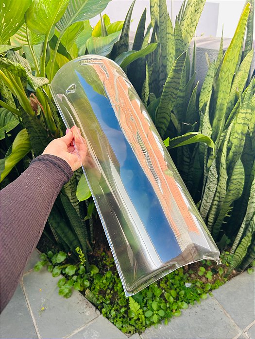 10 Telhas Paulistinha Universal / Caipira Transparente Thermo Medida 54x20 cm