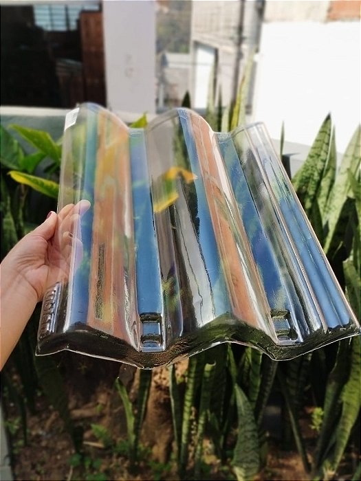 5 Telhas Classica / Eurotop Thermo Transparente Medida 42x33 cm