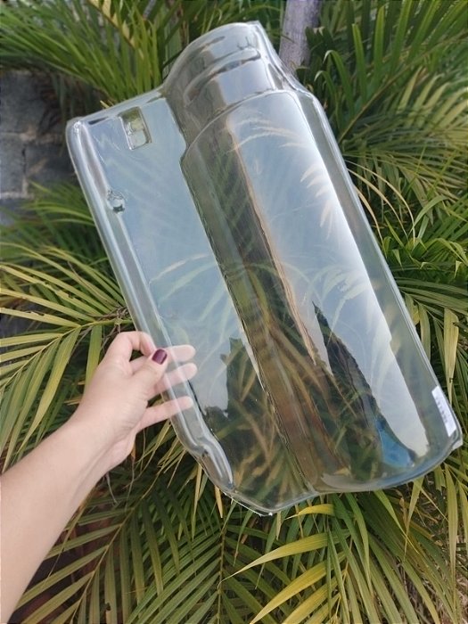 Kit 10 Telhas Americana Premium Inca Transparente Plastico (Pet) Med. 43x22,5 cm
