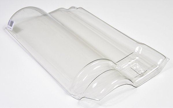 Caixa 10 Telhas Brasileira Transparente Medida 39x22 cm