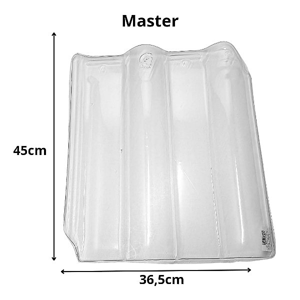 10 Telhas Master Terracota Transparente Medida 45 x 36cm Thermo