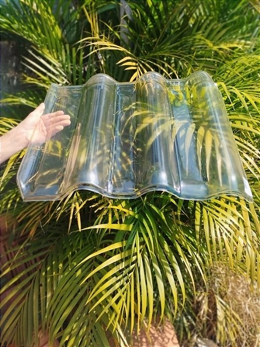 10 Telhas Plus / Esmaltada Terracotagress Transparente 46,5x52 cm