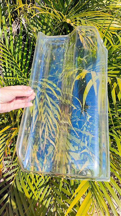 10 Telhas Romana Piso / Karina Transparente Plastico Med. 42,5x25cm