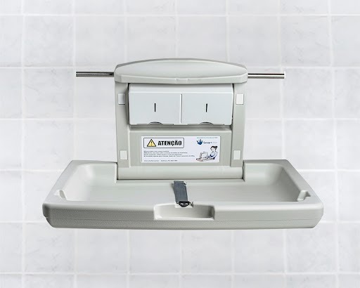 Trocador de fraldas poliet. cinza claro smart air