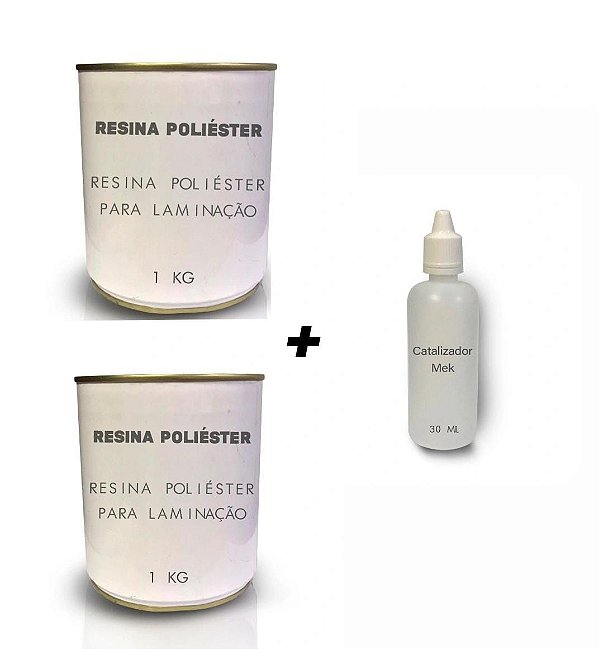 Resina Para Laminação De Alta Viscosidade 2kg + Catalizador